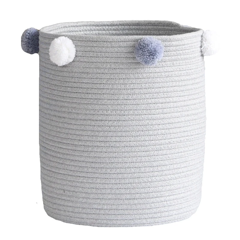 1Pcs Multi Purpose Laundry Basket Hand Woven for Sundries Storage Box Cotton Rope Laundry Basket Foldable
1Pcs Multi Purpose Laundry Basket Hand Woven for Sundries Storage Box Cotton Rope Laundry Basket Foldable