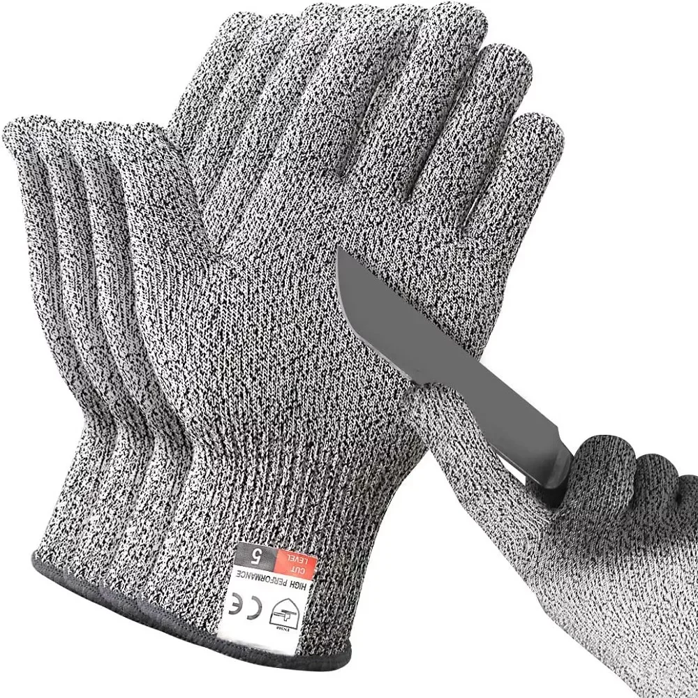 

2022NEW уровень 5 защитные перчатки для защиты от порезов высокопрочные промышленные кухонные садовые перчатки против царапин и порезов стекл...