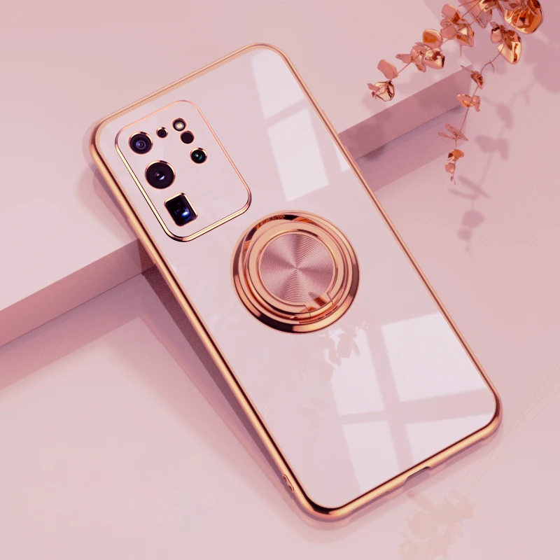 Plating Silicone Case For Samsung Galaxy S21 S20 S22 Ultra FE Plus Note 20 9 10 A52 S10 Plus A53 Shell 5G Cover With Ring Holder
Plating Silicone Case For Samsung Galaxy S21 S20 S22 Ultra FE Plus Note 20 9 10 A52 S10 Plus A53 Shell 5G Cover With Ring Holder