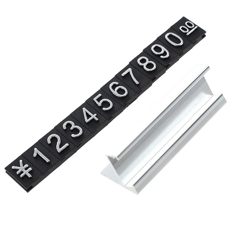 

Jewelry Store Metal Ground Arabic Numbers Combined Price Tags 40 Groups