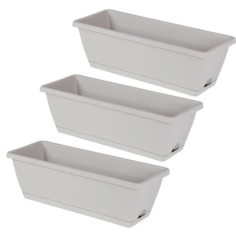 3 Packs Self Watering Planters Rectangular Plant Pot, Modern Decorative Flower Pot/Window Box For All House Plants
3 Packs Self Watering Planters Rectangular Plant Pot, Modern Decorative Flower Pot/Window Box For All House Plants