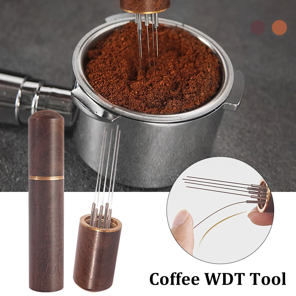 WDT Tool Espresso Coffee Stirrer Professional Barista Tool Coffee Distribution 5 Needles Espresso Blender Self-Aligning Stand
WDT Tool Espresso Coffee Stirrer Professional Barista Tool Coffee Distribution 5 Needles Espresso Blender Self-Aligning Stand