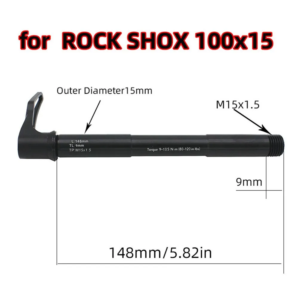 Front Thru Axle Large Clamping Force MTB Road Skewer Thru 15X110 59 Grams 6061-Aluminum Alloy For Rock Shox
Front Thru Axle Large Clamping Force MTB Road Skewer Thru 15X110 59 Grams 6061-Aluminum Alloy For Rock Shox