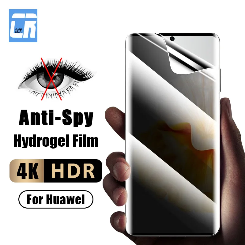 

Full Curved Privacy Screen Protector for Huawei P60 Art P50 P40 P30 Mate X3 X2 50 40 30 20 Pro Nova 10 11 Anti Spy Hydrogel Film