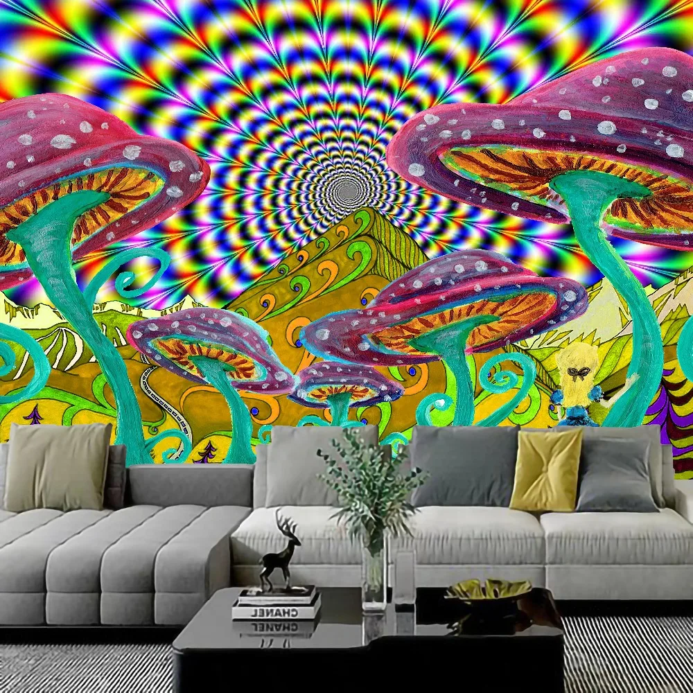 Mandala Tapestry Bohemian Room Decor Witchcraft Banner Flag Psychedelic Mushroom Poster Wall Art Hanging Painting Wall Stickers
Mandala Tapestry Bohemian Room Decor Witchcraft Banner Flag Psychedelic Mushroom Poster Wall Art Hanging Painting Wall Stickers