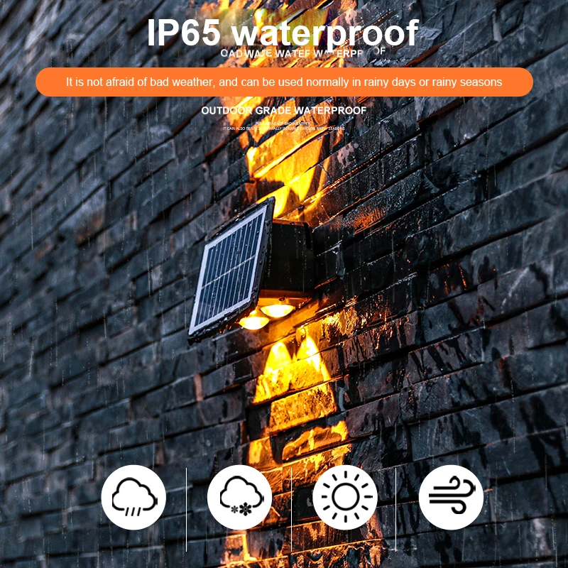 Super Bright Outdoor Solar LED Light Smart Waterproof 6 LED Wall Lamp Balcony Courtyard Garden Decorative 2000mAh Street Light
Super Bright Outdoor Solar LED Light Smart Waterproof 6 LED Wall Lamp Balcony Courtyard Garden Decorative 2000mAh Street Light