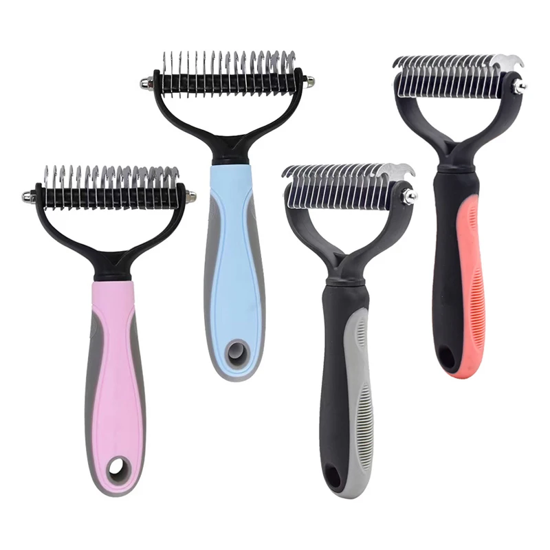 BONZERpet Pet Stainless Double Sides Brush Cat Dog Hair Removal Comb Grooming Dematting Deshedding Blade
BONZERpet Pet Stainless Double Sides Brush Cat Dog Hair Removal Comb Grooming Dematting Deshedding Blade