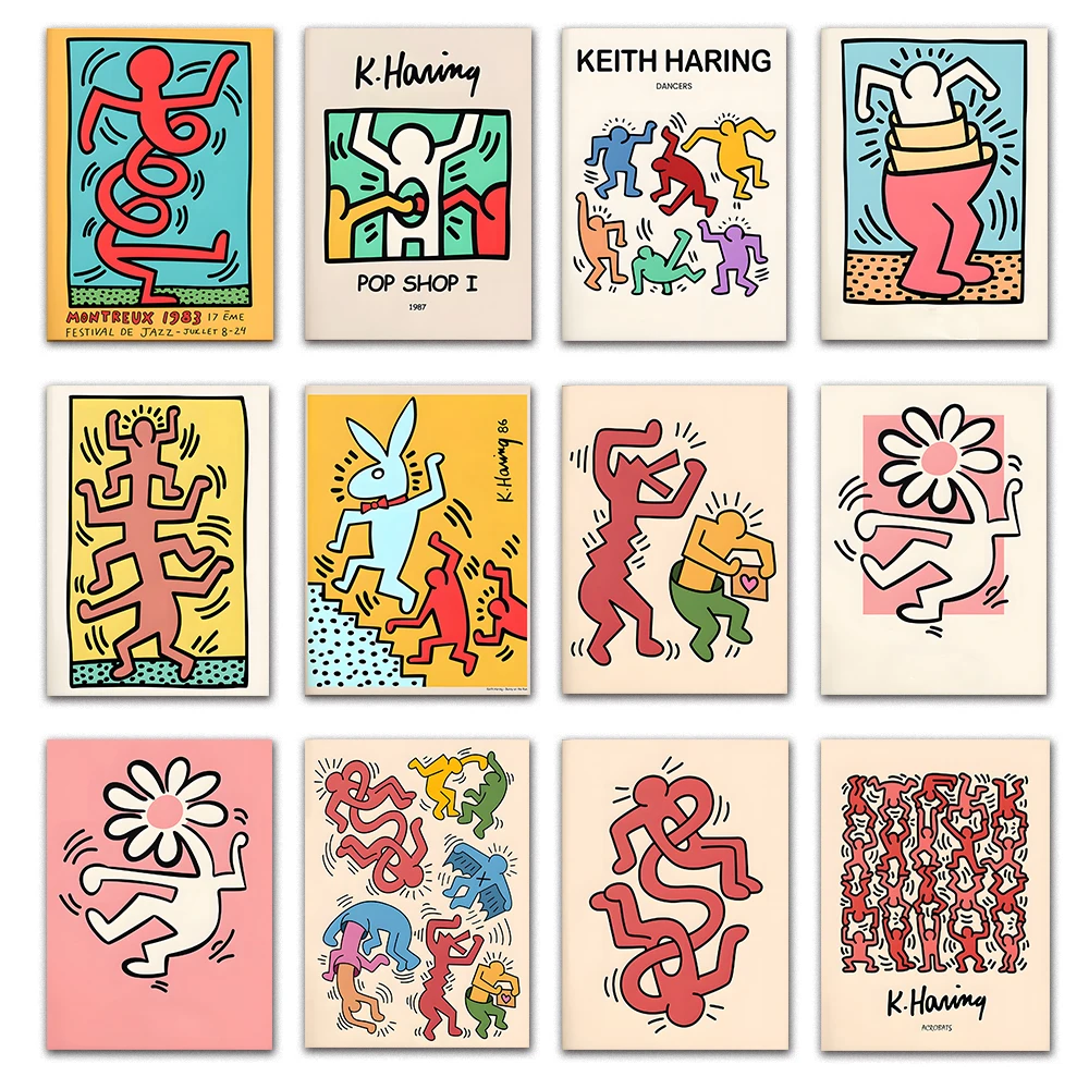 Abstract Poster Home Decor Wall Art Canvas Painting Suitable Bedroom Living Room Decor HD Picture Prints Keith Haring Exhibition
Abstract Poster Home Decor Wall Art Canvas Painting Suitable Bedroom Living Room Decor HD Picture Prints Keith Haring Exhibition