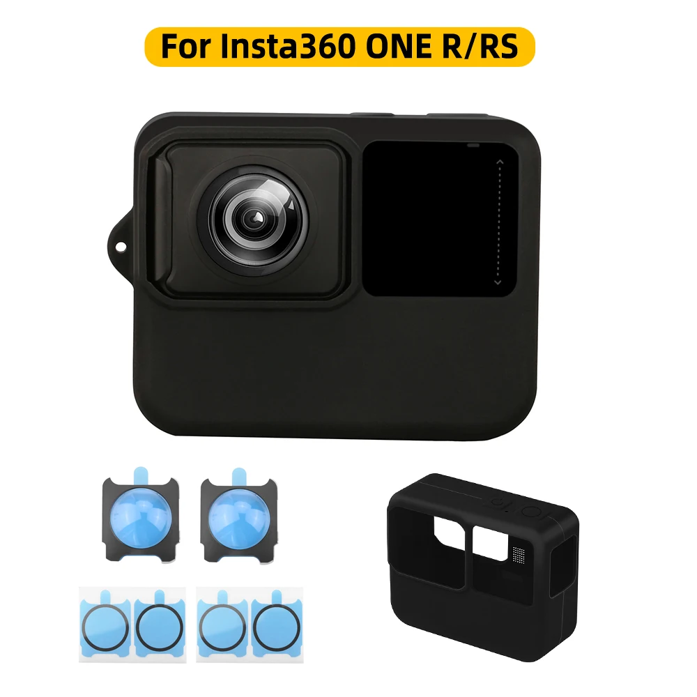 Silicone Case for Insta 360 One R / RS Dust-Proof Lens Guard Protector Protective Case Skin Cover Action Camera Accessory
Silicone Case for Insta 360 One R / RS Dust-Proof Lens Guard Protector Protective Case Skin Cover Action Camera Accessory