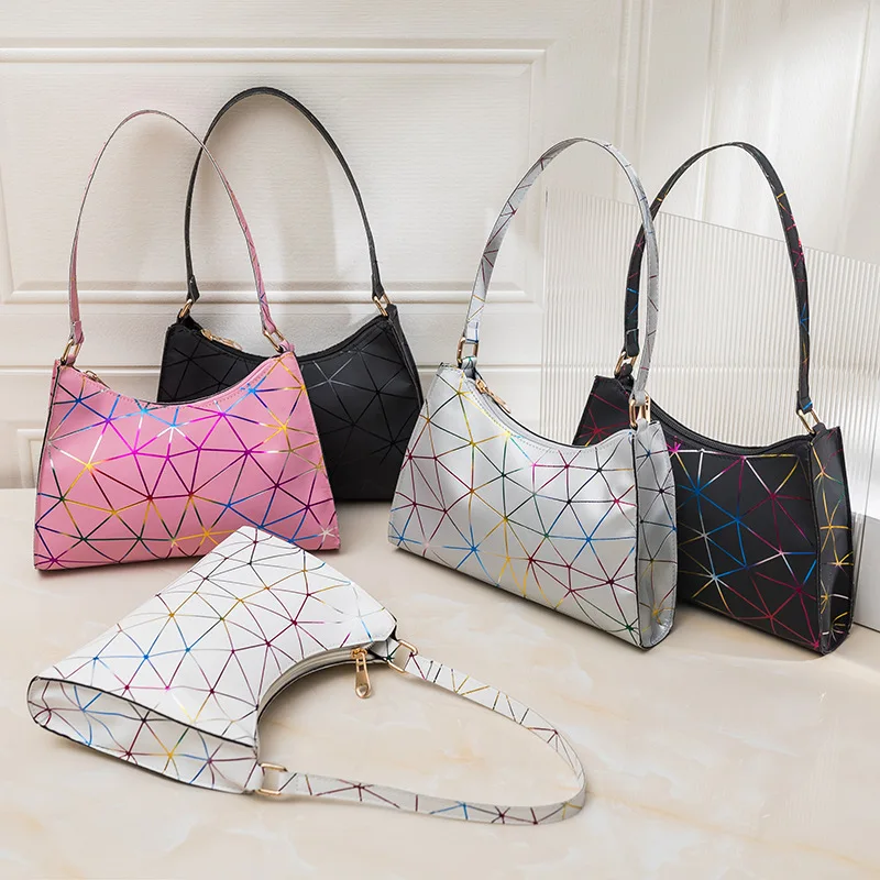 Retro Geometric Color Women Underarm Bag Versatile Trend Handbag PU Leather High Quality Shoulder Bag Fashion Lady Phone Purse
Retro Geometric Color Women Underarm Bag Versatile Trend Handbag PU Leather High Quality Shoulder Bag Fashion Lady Phone Purse