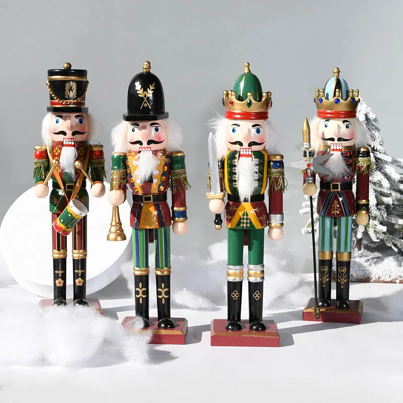 30cm Nutcracker Puppet Soldier Decoration Creative Vintage Gift Christmas Wooden Handcraft Home Ornament
30cm Nutcracker Puppet Soldier Decoration Creative Vintage Gift Christmas Wooden Handcraft Home Ornament