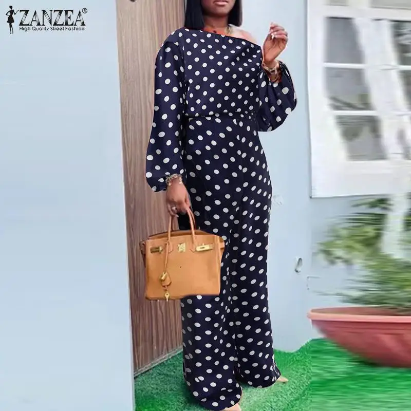 2PCS kaftan Women Printed Sets ZANZEA 2022 Casual Long Sleeve Blouses and Long Pants Trousers Female Polka Dots Matching Sets
2PCS kaftan Women Printed Sets ZANZEA 2022 Casual Long Sleeve Blouses and Long Pants Trousers Female Polka Dots Matching Sets
