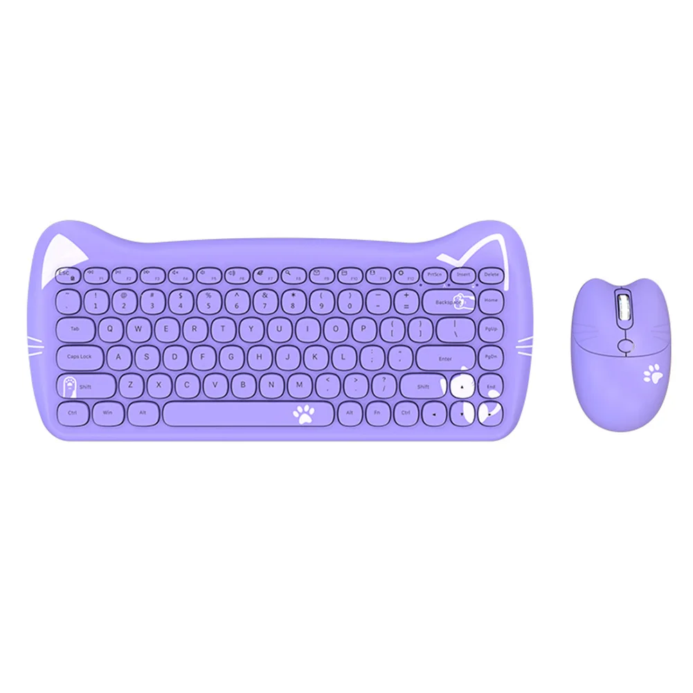 2.4G Wireless Keyboard Mouse Combos 84 Keys Pink Keyboard for MAC/Win Desketop Notebook Bluetooth-compatible Keyboard
2.4G Wireless Keyboard Mouse Combos 84 Keys Pink Keyboard for MAC/Win Desketop Notebook Bluetooth-compatible Keyboard