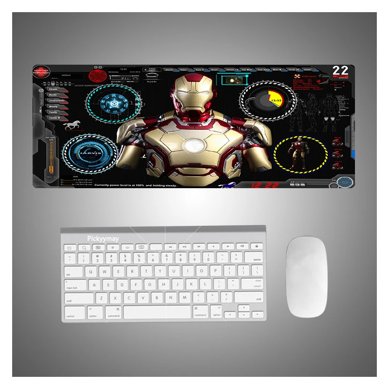 Anime Mouse Pad Gamer Rubber Mat PC Gamer Cabinet Carpets Mausepad Iron Mans Mousepad Company Gaming Keyboards Pad On The Table 
Anime Mouse Pad Gamer Rubber Mat PC Gamer Cabinet Carpets Mausepad Iron Mans Mousepad Company Gaming Keyboards Pad On The Table