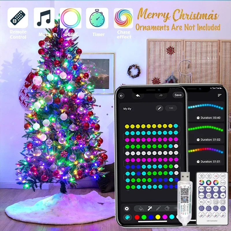 Рождественские гирлянды Dreamcolor 10 м USB
Рождественские гирлянды Dreamcolor 10 м USB