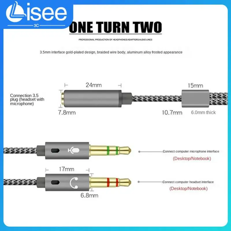 Pvc Durable Audio Cable Gold Plated Mobile Phone Microphone Audio Line Portable Multifunctional Laptop Headset Conversion Line
Pvc Durable Audio Cable Gold Plated Mobile Phone Microphone Audio Line Portable Multifunctional Laptop Headset Conversion Line