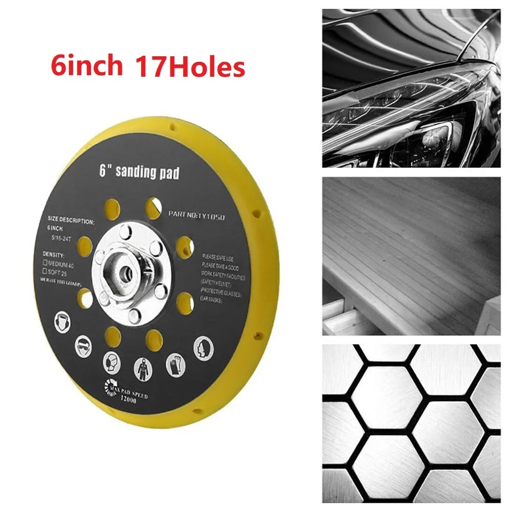 1Pc 6 Inch 17 Holes Sander Backing Pad Compatible With Festool RO1 For BO6030 BOanding Disc *Application: Grinding/Sanding *Su
1Pc 6 Inch 17 Holes Sander Backing Pad Compatible With Festool RO1 For BO6030 BOanding Disc *Application: Grinding/Sanding *Su