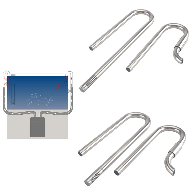 Inflow and Outflow Stainless Steel for Aquarium Filter Planted Fish for Tank Fil
Inflow and Outflow Stainless Steel for Aquarium Filter Planted Fish for Tank Fil