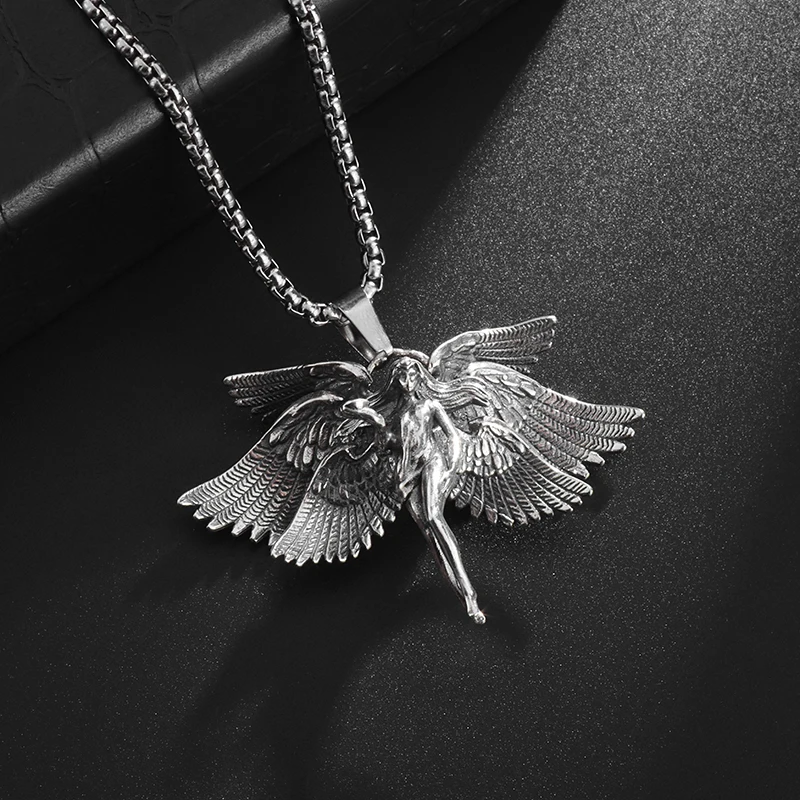 Exquisite Charm Design Beautiful Blazing Angel Seraphim Pendant Necklace Fashion Sexy Retro Trend Pendant Gift for Men and Women
Exquisite Charm Design Beautiful Blazing Angel Seraphim Pendant Necklace Fashion Sexy Retro Trend Pendant Gift for Men and Women
