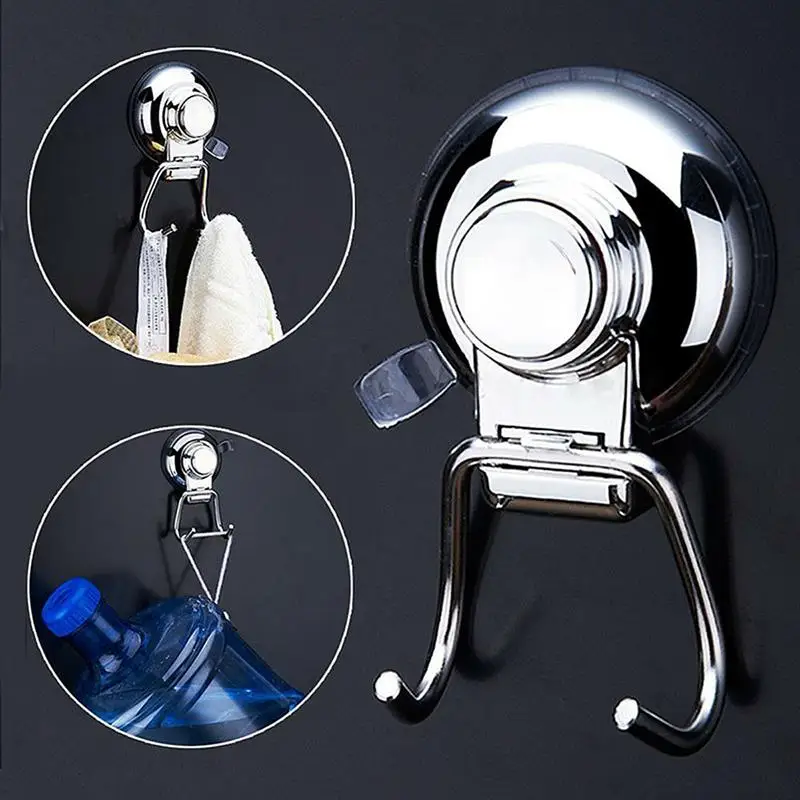 Stainless Steel Removable Vacuum Suction Cup Swivel Double Wall Hook Hanger For Towel Robe Bathroom Kitchen Holder Free Punching
Stainless Steel Removable Vacuum Suction Cup Swivel Double Wall Hook Hanger For Towel Robe Bathroom Kitchen Holder Free Punching