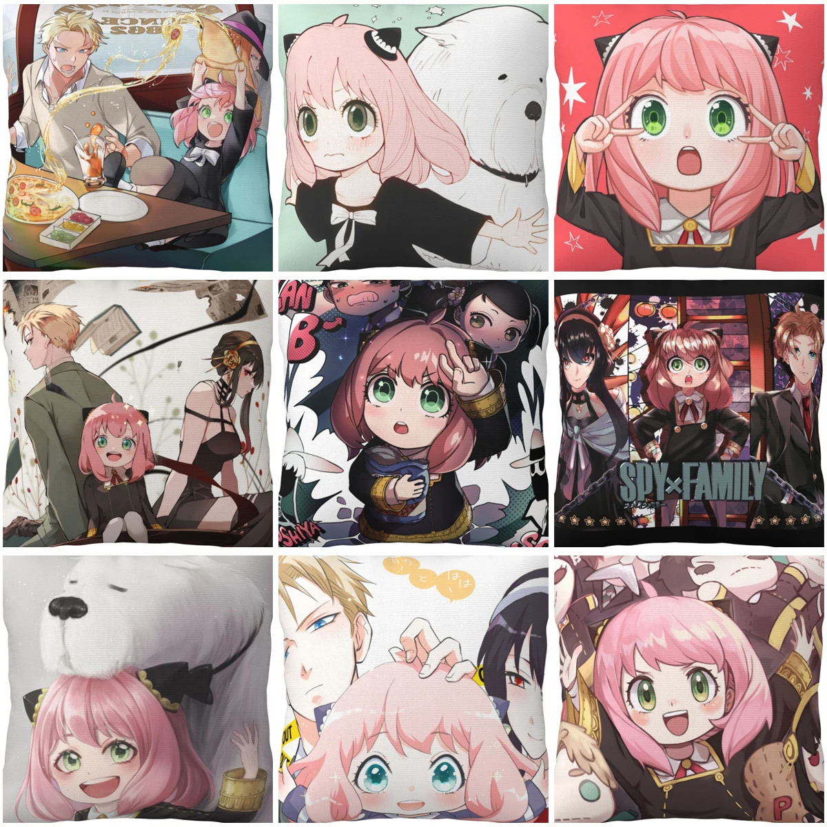 Spy X Family Square Pillow Cases Anime Forger Anya Yor Loid Cushion Covers Awesome Decor Pillowcase for Home 45*45cm
Spy X Family Square Pillow Cases Anime Forger Anya Yor Loid Cushion Covers Awesome Decor Pillowcase for Home 45*45cm