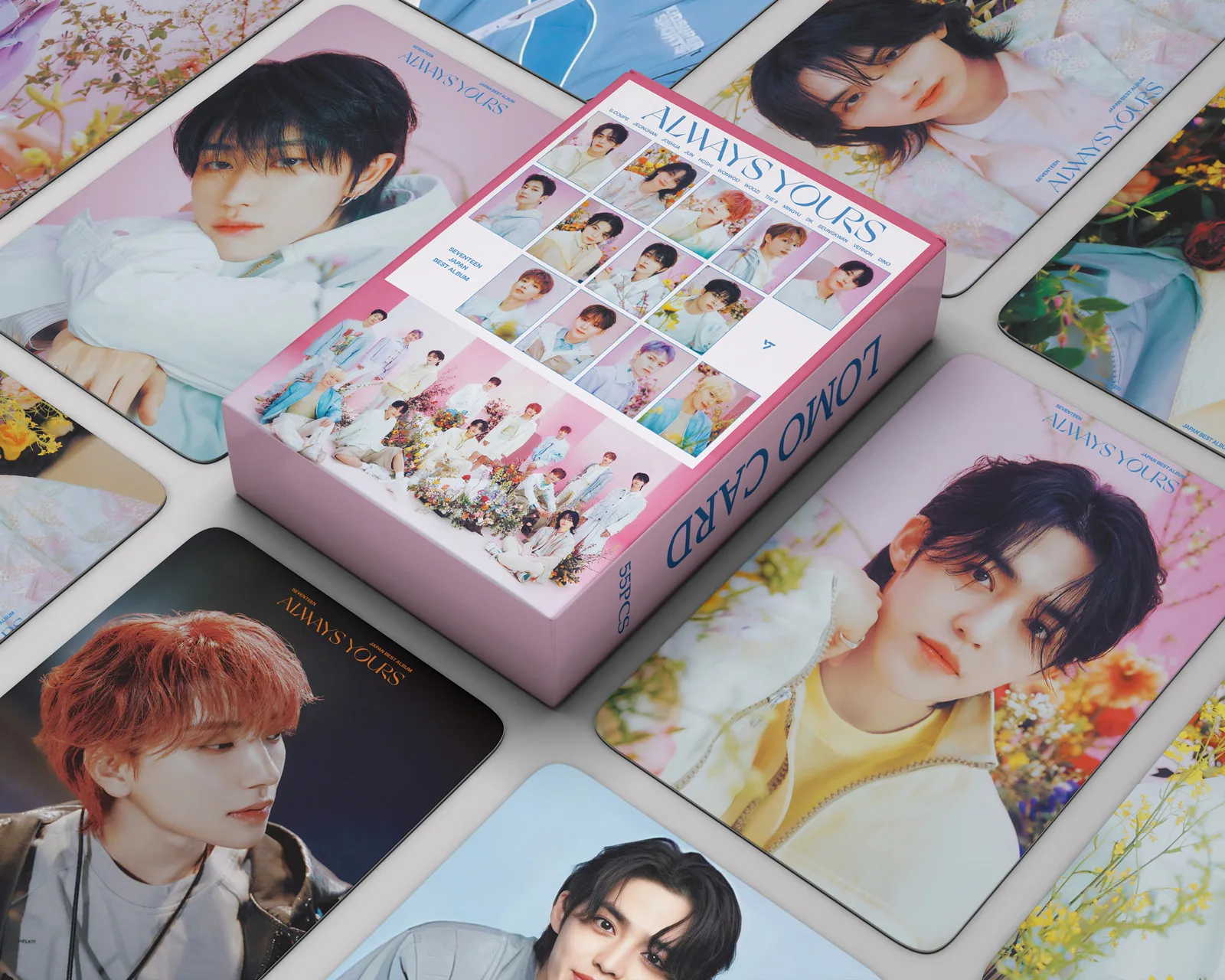 55Pcs/Set Kpop SECTOR 17 New Album ALWAYS YOURS Photocards Lomo Cards Fashion Cute Group Idol Photo Prints Pictures Fans Gifts
55Pcs/Set Kpop SECTOR 17 New Album ALWAYS YOURS Photocards Lomo Cards Fashion Cute Group Idol Photo Prints Pictures Fans Gifts
