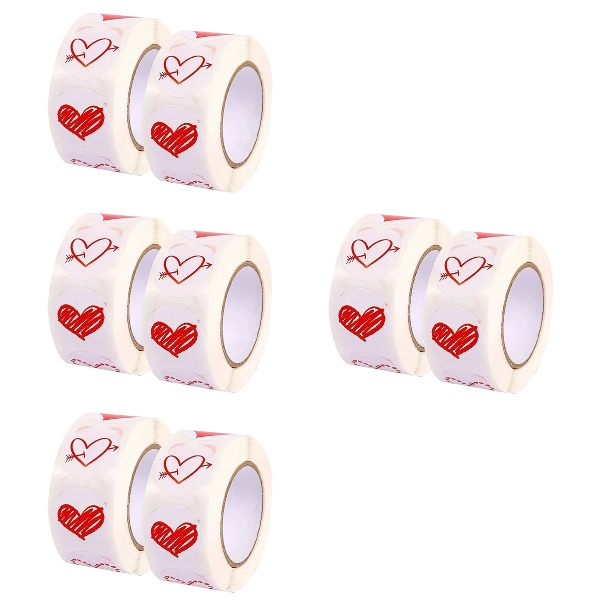 8 Rolls of Valentine's Day Label Decals Decorative Heart Label Stickers Sealing Stickers
8 Rolls of Valentine's Day Label Decals Decorative Heart Label Stickers Sealing Stickers