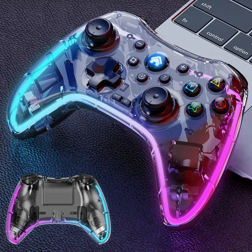 RGB Gamepads Bluetooth-compatible Game Controller Compatible For Switch Computer Mobile Phone Game Handle
RGB Gamepads Bluetooth-compatible Game Controller Compatible For Switch Computer Mobile Phone Game Handle