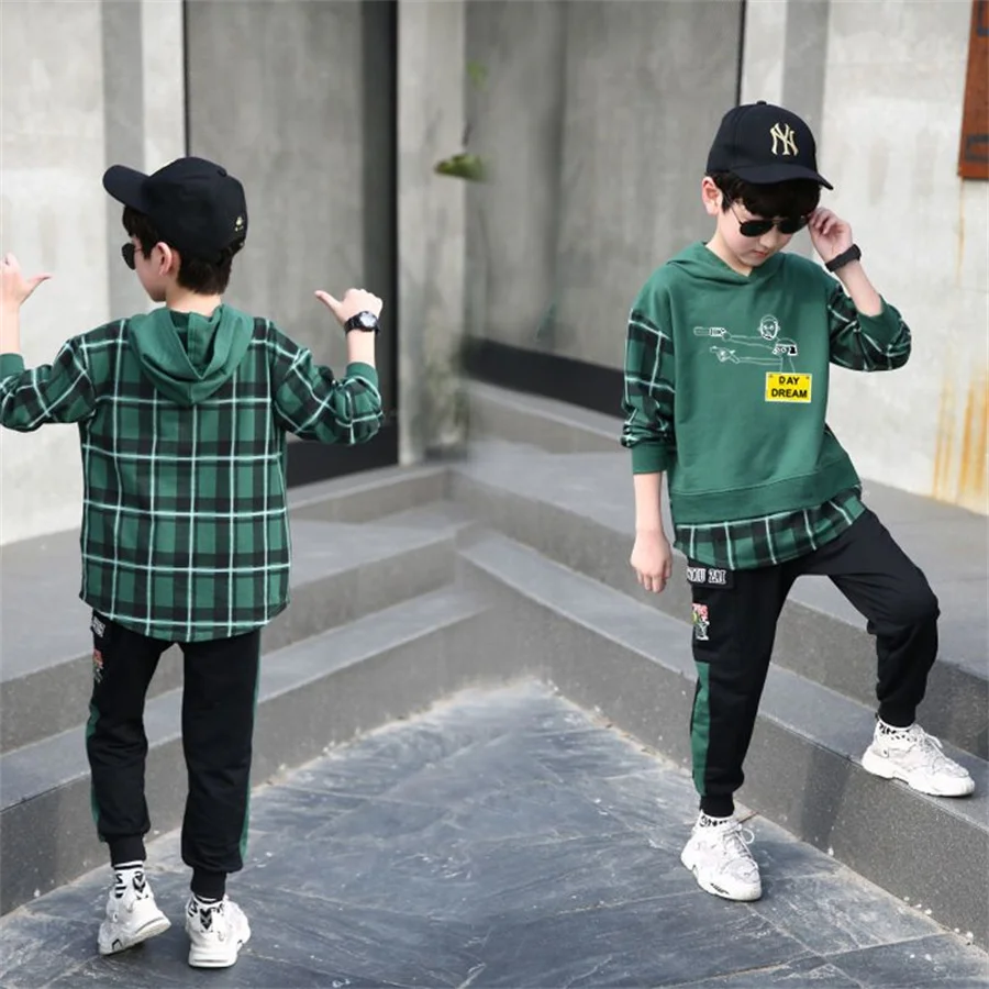 Спортивный костюм для мальчиков, Модный комплект одежды из 2 предметов, уличная одежда для учеников 5, 6, 8, 10, 12 лет, весна-осень
Спортивный костюм для мальчиков, Модный комплект одежды из 2 предметов, уличная одежда для учеников 5, 6, 8, 10, 12 лет, весна-осень