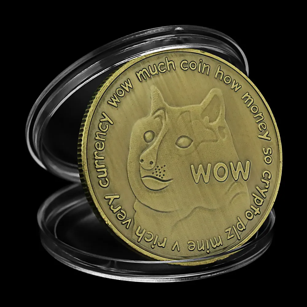 Dogecoin Souvenir Bronze Plated Commemorative Coin Doge WOW Pattern Collectible Gift Challenge Coin Collection Art Coin
Dogecoin Souvenir Bronze Plated Commemorative Coin Doge WOW Pattern Collectible Gift Challenge Coin Collection Art Coin