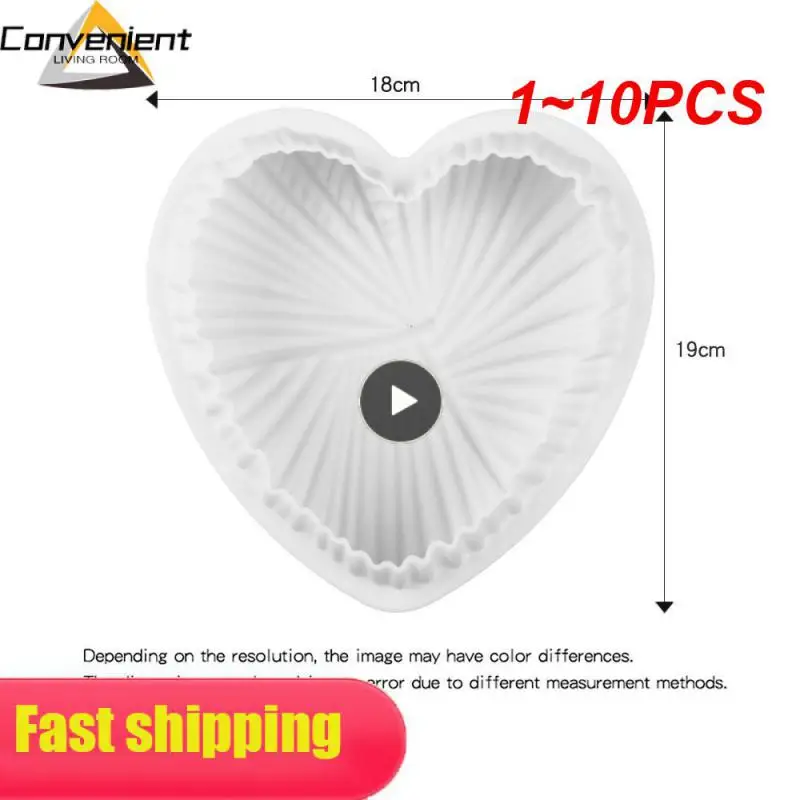 1~10PCS Silicone Cake Mold Mousse Dessert Mold Single Big Heart Shape Baking Pan Pastry Mould Bakeware Tools For Holiday
1~10PCS Silicone Cake Mold Mousse Dessert Mold Single Big Heart Shape Baking Pan Pastry Mould Bakeware Tools For Holiday