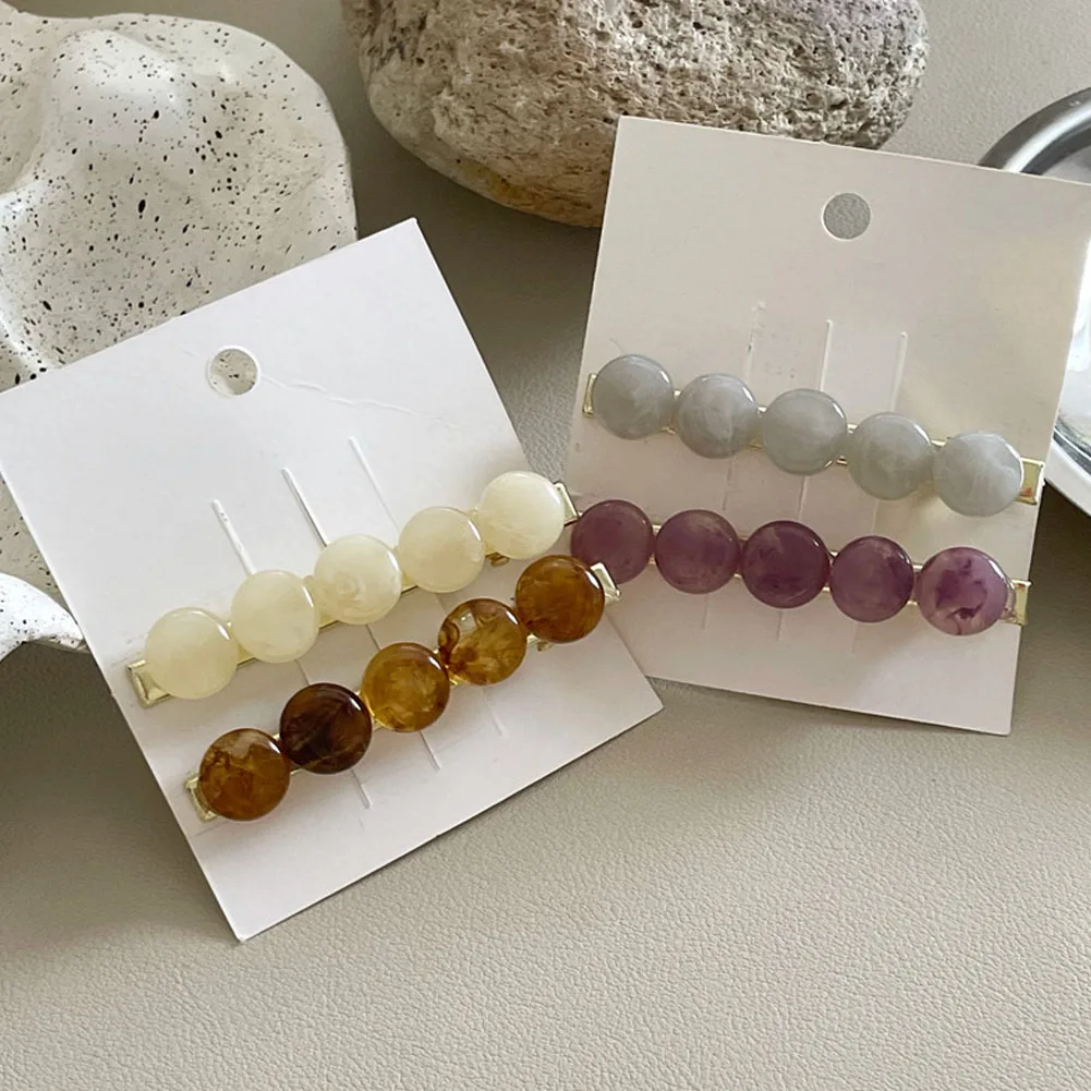 Korean Ins New Girl Hairpin Contrast Color Round Faux Stone Duckbill Clips Acrylic Acetate Headwear Side Clips Hair Clip 
Korean Ins New Girl Hairpin Contrast Color Round Faux Stone Duckbill Clips Acrylic Acetate Headwear Side Clips Hair Clip