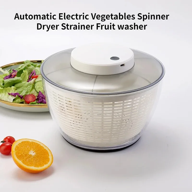 Automatic Electric Vegetables Spinner Dryer Strainer Fruit and Vegetable Dry And Wet Separation Dehydrator Drain Basket Washer
Automatic Electric Vegetables Spinner Dryer Strainer Fruit and Vegetable Dry And Wet Separation Dehydrator Drain Basket Washer