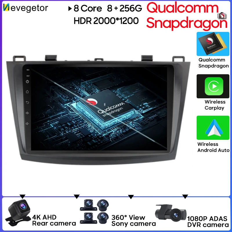 Автомобильный радиоприемник Qualcomm Android 13 для Mazda 3 2010 2011 2012 2013, Авторадио, стерео, мультимедийный плеер GPS Carplay 4G Wifi USB
Автомобильный радиоприемник Qualcomm Android 13 для Mazda 3 2010 2011 2012 2013, Авторадио, стерео, мультимедийный плеер GPS Carplay 4G Wifi USB
