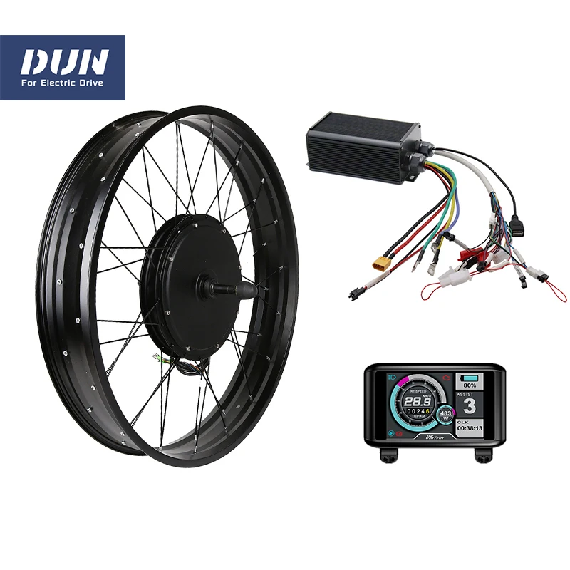 24x4.0" 26x4.0" QS 205 48V 1500W 135mm Dropout Rear Wheel Hub Motor Set with SVMC7245-UKC1 for Electric Fat Bike Bicycle
24x4.0" 26x4.0" QS 205 48V 1500W 135mm Dropout Rear Wheel Hub Motor Set with SVMC7245-UKC1 for Electric Fat Bike Bicycle