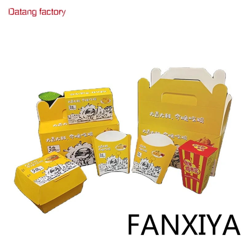

Custom Printed Recycled Containers Take Away Food Burger Hamburger Box Packaging Sushi Cake Cookie Cheesecake Paper Boxes