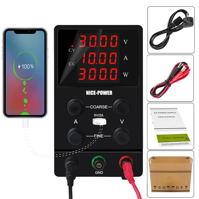 Adjustable DC Laboratory Power Supply 30V 60V 120V USB 4 Digits Voltage Regulator 220 V 110 V Current Stabilizer For RepairPhone
Adjustable DC Laboratory Power Supply 30V 60V 120V USB 4 Digits Voltage Regulator 220 V 110 V Current Stabilizer For RepairPhone