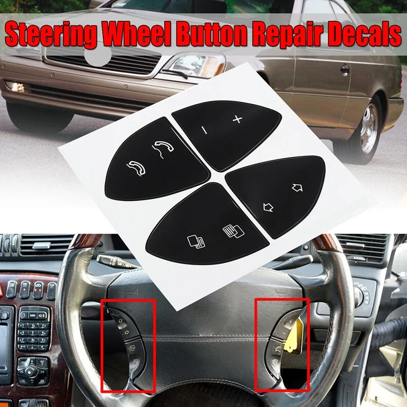 Car Stickers Car Steering Wheel Repair Button Stickers Kit For Mercedes Benz W220 S430 S500 S600 CL500 CL600
Car Stickers Car Steering Wheel Repair Button Stickers Kit For Mercedes Benz W220 S430 S500 S600 CL500 CL600