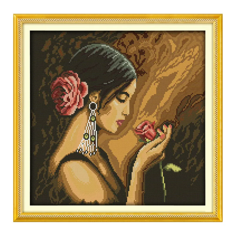 Rose girl cross stitch kit people 18ct 14ct 11ct count print canvas stitches embroidery DIY handmade needlework
Rose girl cross stitch kit people 18ct 14ct 11ct count print canvas stitches embroidery DIY handmade needlework