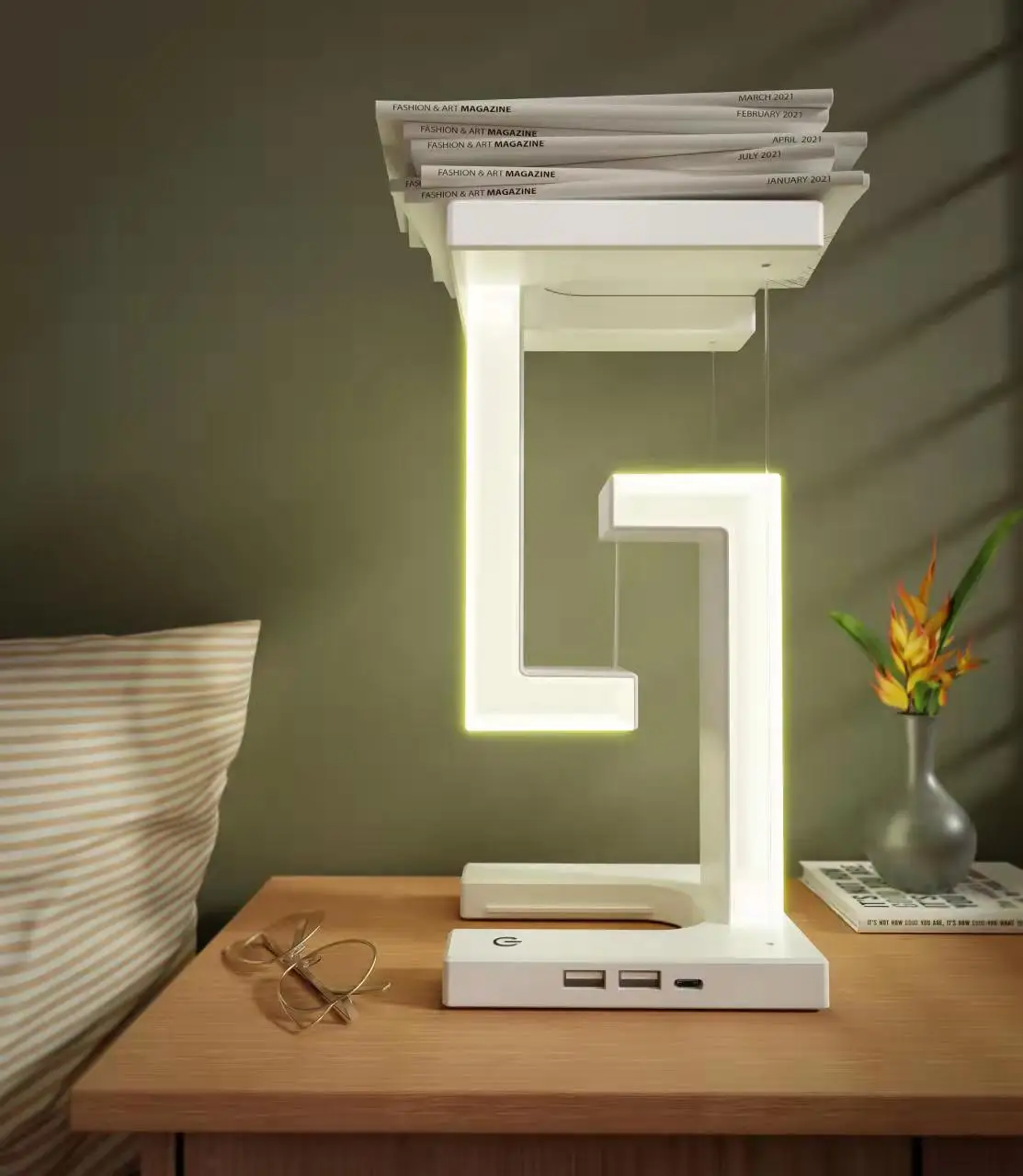 Romantic Table Lamp Eye Protection Smartphone Wireless Charging Suspension LED Night Light for Home Garden Desk Decoration
Romantic Table Lamp Eye Protection Smartphone Wireless Charging Suspension LED Night Light for Home Garden Desk Decoration