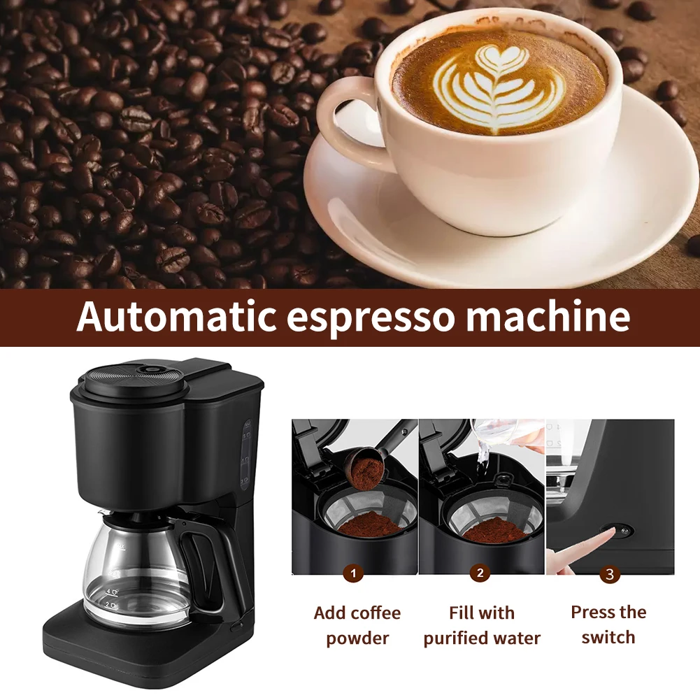 Drip Coffee Machine Small Home European Standard Office Coffee Machine with Pot 6 Cups Electric Drip Coffee Maker 2022 New
Drip Coffee Machine Small Home European Standard Office Coffee Machine with Pot 6 Cups Electric Drip Coffee Maker 2022 New