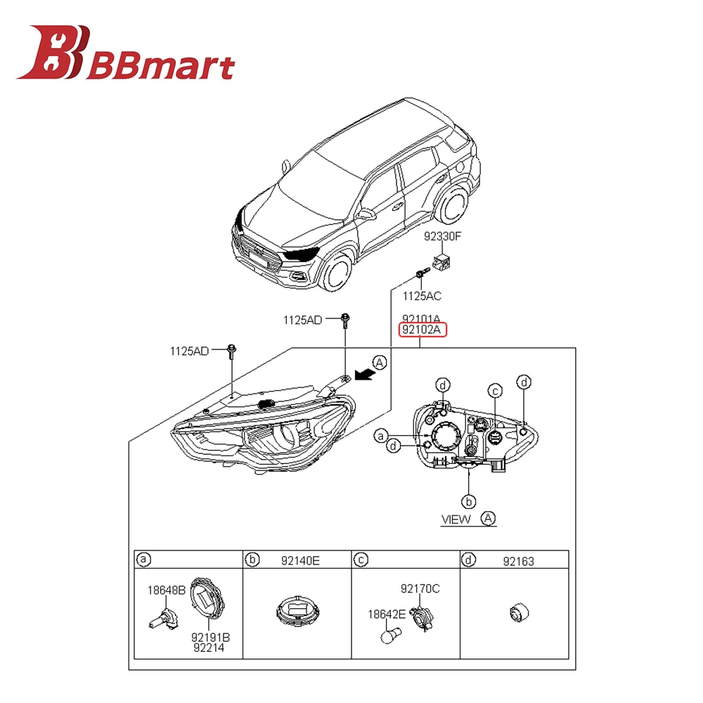 92102-S6100 BBmart Auto Parts 1 Pcs Head Light LED Headlamp Right For Hyundai IX35 18 Factory Low Price Car Accessories
92102-S6100 BBmart Auto Parts 1 Pcs Head Light LED Headlamp Right For Hyundai IX35 18 Factory Low Price Car Accessories