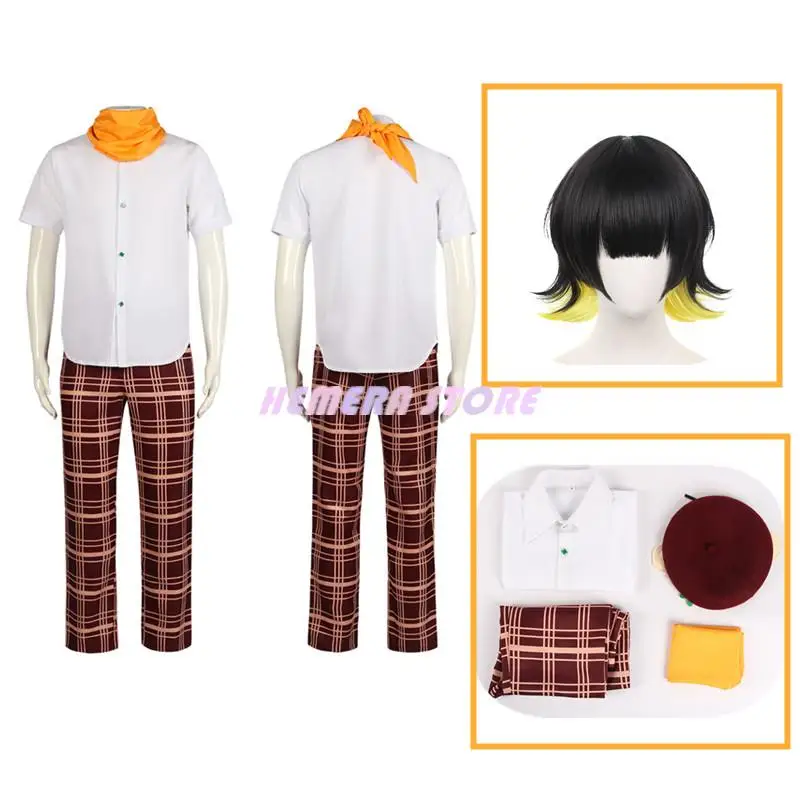 Baby Bachira Meguru Cosplay Anime BLUELOCK Daily Wear No.8 Uniform Top Pants Hat Halloween Party Costume Wig 
Baby Bachira Meguru Cosplay Anime BLUELOCK Daily Wear No.8 Uniform Top Pants Hat Halloween Party Costume Wig