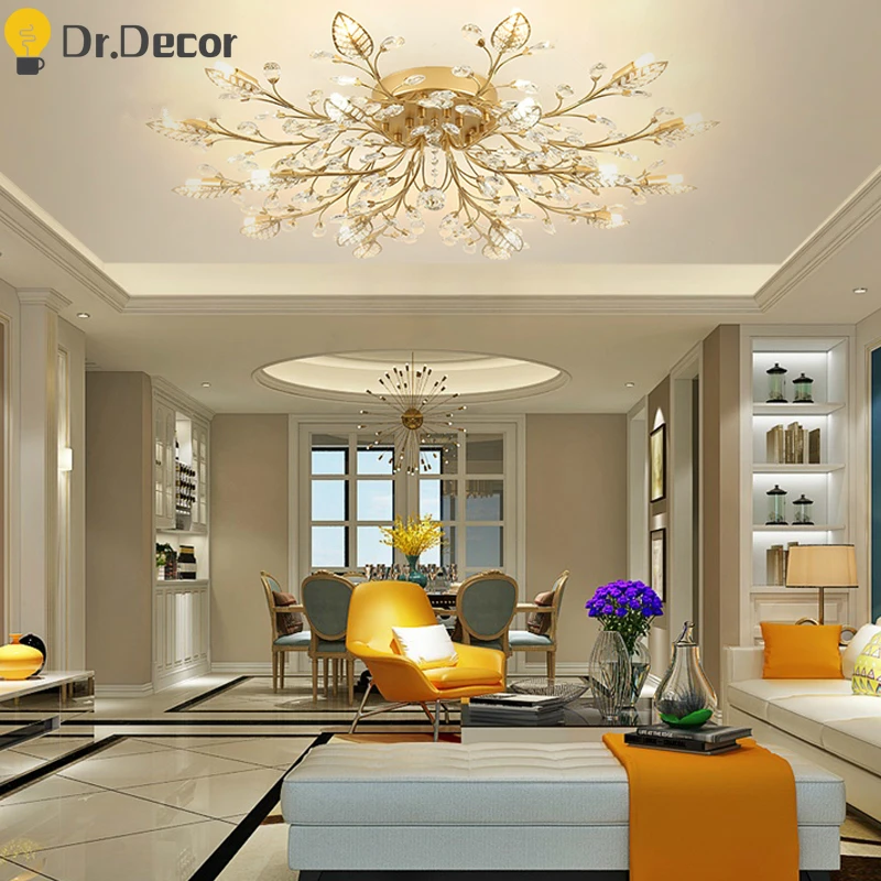 Modern Classical LED Ceiling Lights Lighting Living Room Bedroom Luxury Crystal Ceiling Lamp Hotel Dining Room Lustre Luminaries
Modern Classical LED Ceiling Lights Lighting Living Room Bedroom Luxury Crystal Ceiling Lamp Hotel Dining Room Lustre Luminaries