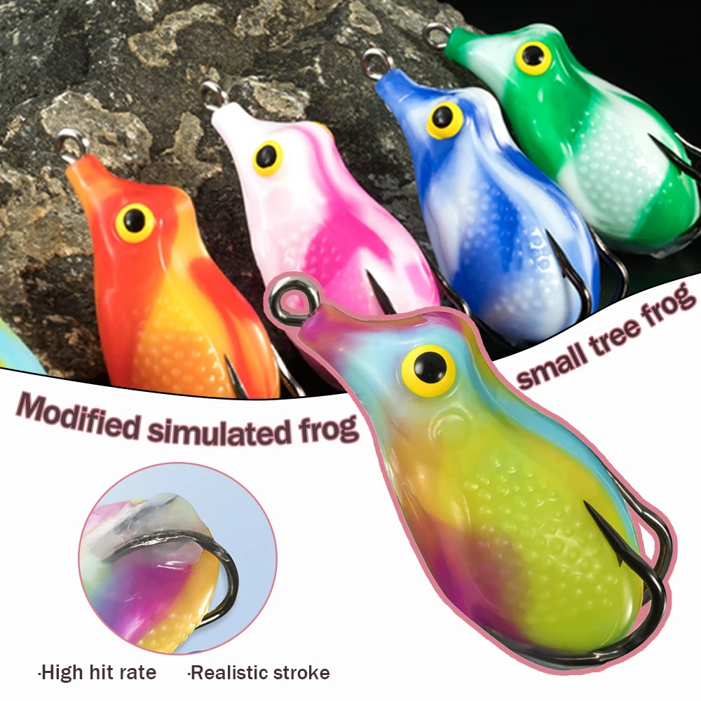 1 Pcs 4.5cm Frog Lure Soft Tube Bait Silicone Fishing Lure with Fishing Hooks Topwater Ray Frog Artificial 3D Eyes
1 Pcs 4.5cm Frog Lure Soft Tube Bait Silicone Fishing Lure with Fishing Hooks Topwater Ray Frog Artificial 3D Eyes