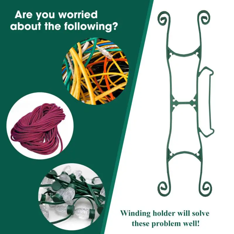 All Purpose Cord Storage Reel Green High Quality Abs Cords Holders Extension Wires Christmas Lights Cord Organizer Storages Rack
All Purpose Cord Storage Reel Green High Quality Abs Cords Holders Extension Wires Christmas Lights Cord Organizer Storages Rack