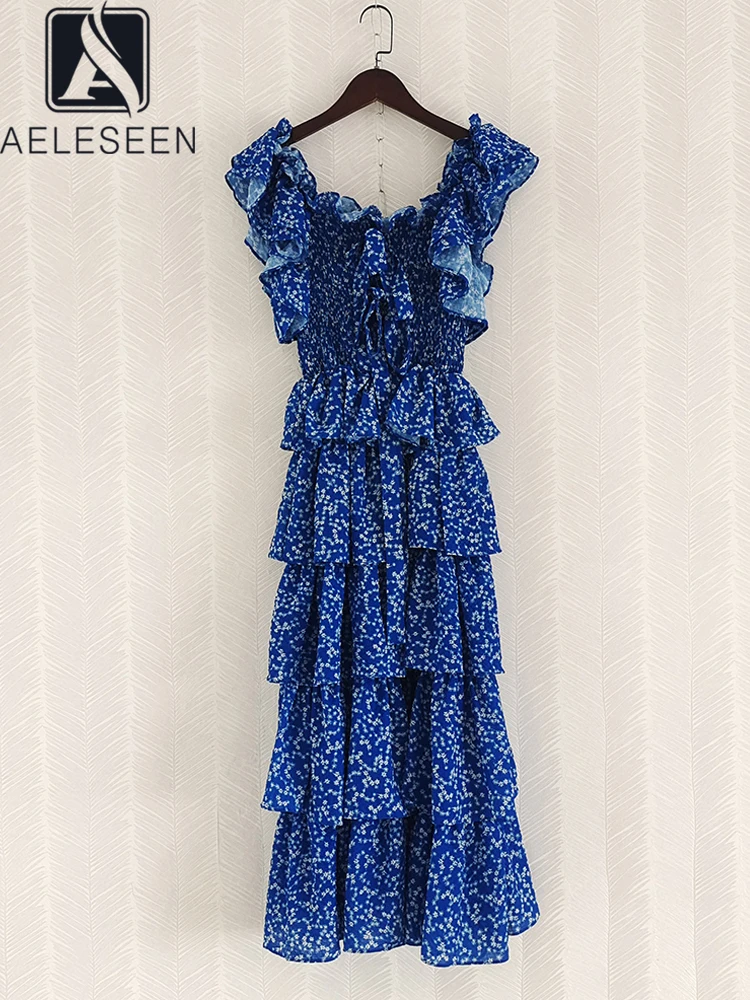 AELESEEN Runway Fashion Women Summer Blue Dress 2022 Butterfly Sleeve Flower Print Elastic Cascading Ruffles Long Party Vacation
AELESEEN Runway Fashion Women Summer Blue Dress 2022 Butterfly Sleeve Flower Print Elastic Cascading Ruffles Long Party Vacation
