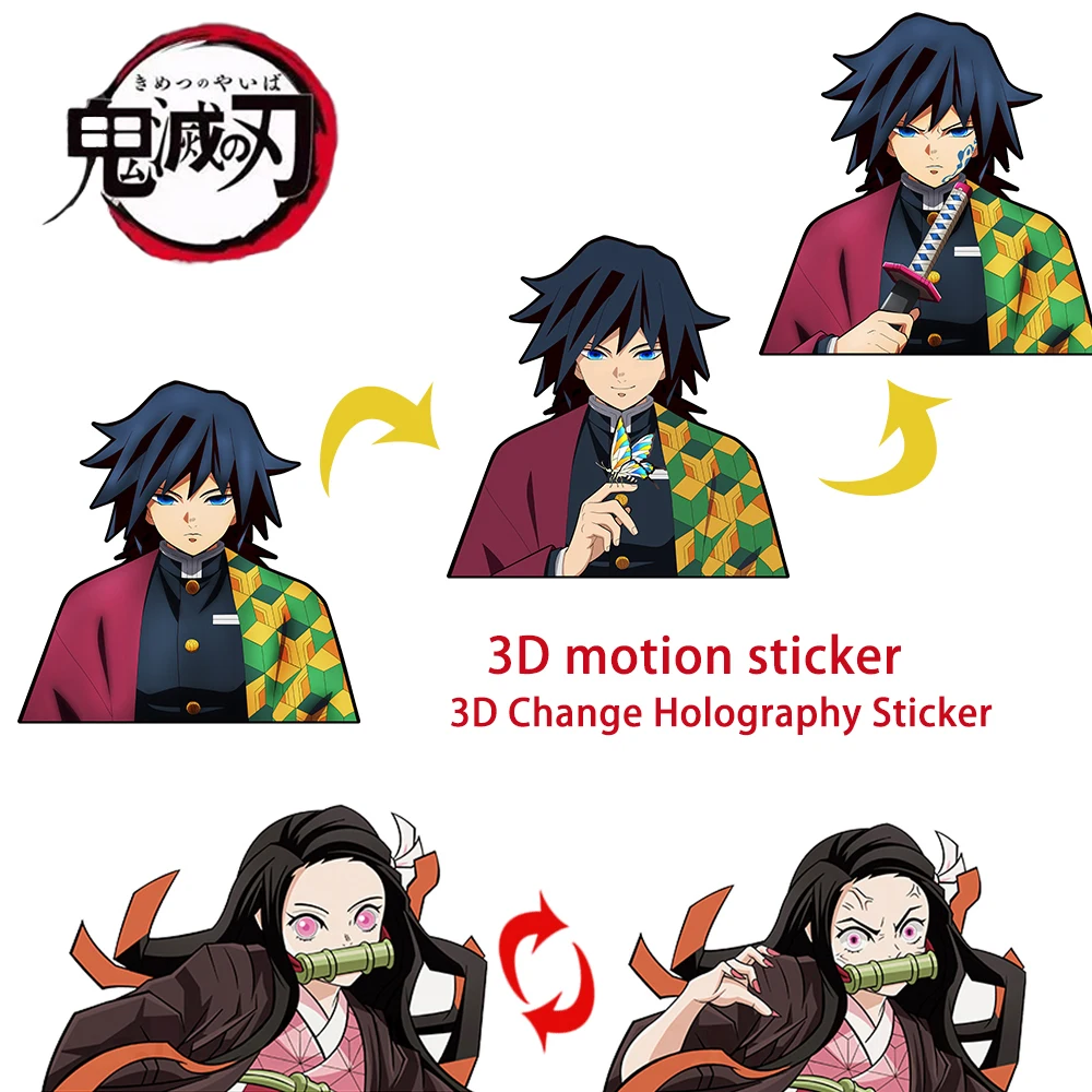 Demon Slayer Tanjirou Anime 3D Change Holography Sticker Collection Cartoon Sticker Cars Laptop Refrigerator Christmas Gifts
Demon Slayer Tanjirou Anime 3D Change Holography Sticker Collection Cartoon Sticker Cars Laptop Refrigerator Christmas Gifts