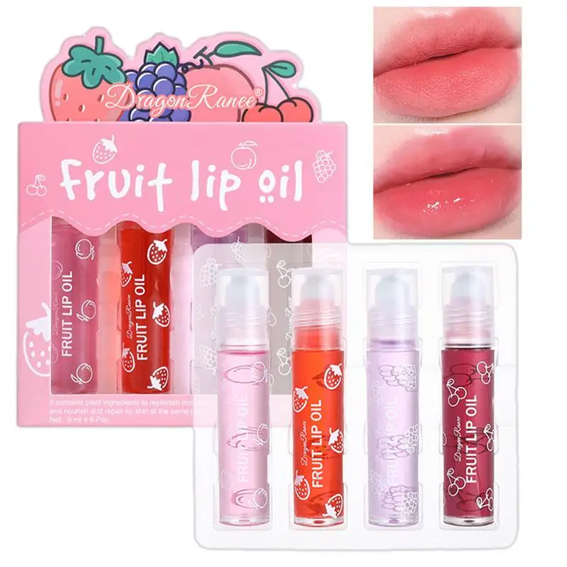 4PCS Fruity Flavors Rolling Ball Lip Oil Set Moisturizing Lip Balm Roll-On Lip Gloss Set Transparent Lip Gloss For Dry Lips
4PCS Fruity Flavors Rolling Ball Lip Oil Set Moisturizing Lip Balm Roll-On Lip Gloss Set Transparent Lip Gloss For Dry Lips
