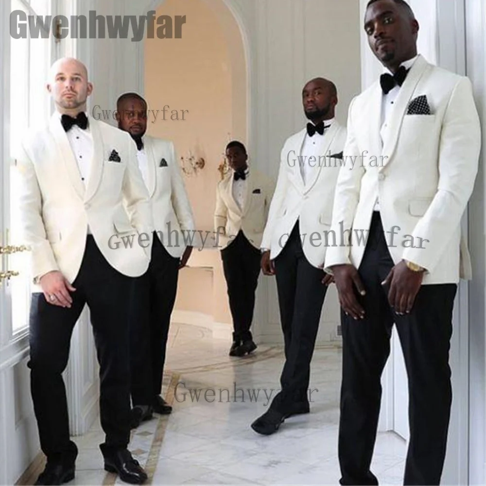 Gwenhwyfar White Wedding Tuxedos for Groomsmen 2 Piece Custom Made Slim Fit Men Suits Blazer Sets Fashion Clothes(Jacket+Pant)
Gwenhwyfar White Wedding Tuxedos for Groomsmen 2 Piece Custom Made Slim Fit Men Suits Blazer Sets Fashion Clothes(Jacket+Pant)